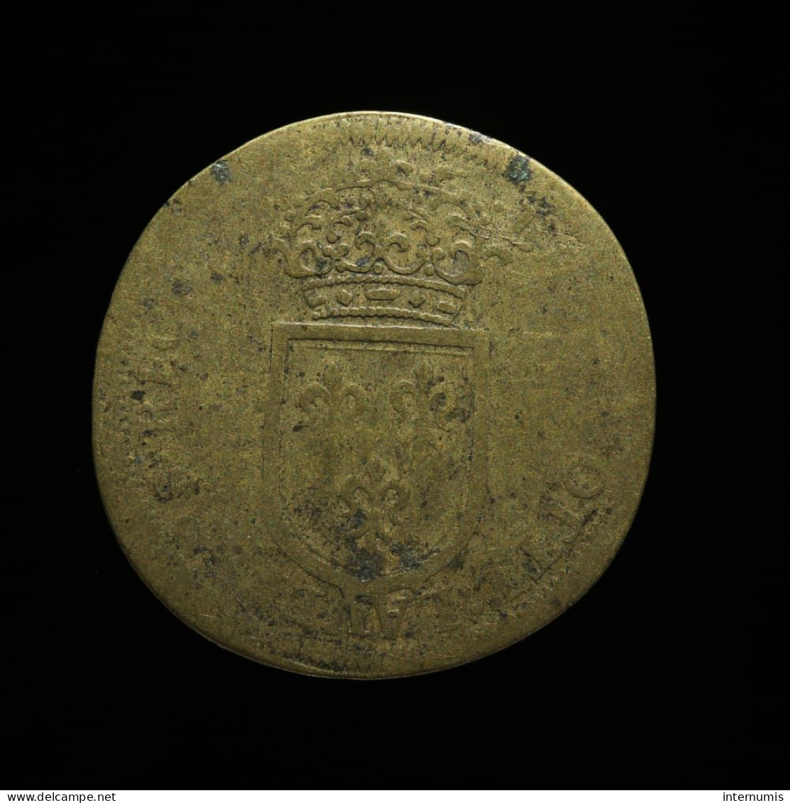 LOUIS XIV, Rechenpfennig - NUREMBERG - LAZA : GOTTL : LAVFFERS. REICH. PFENING, Laiton (Brass), B (VG), Feu#13000 - Royaux / De Noblesse