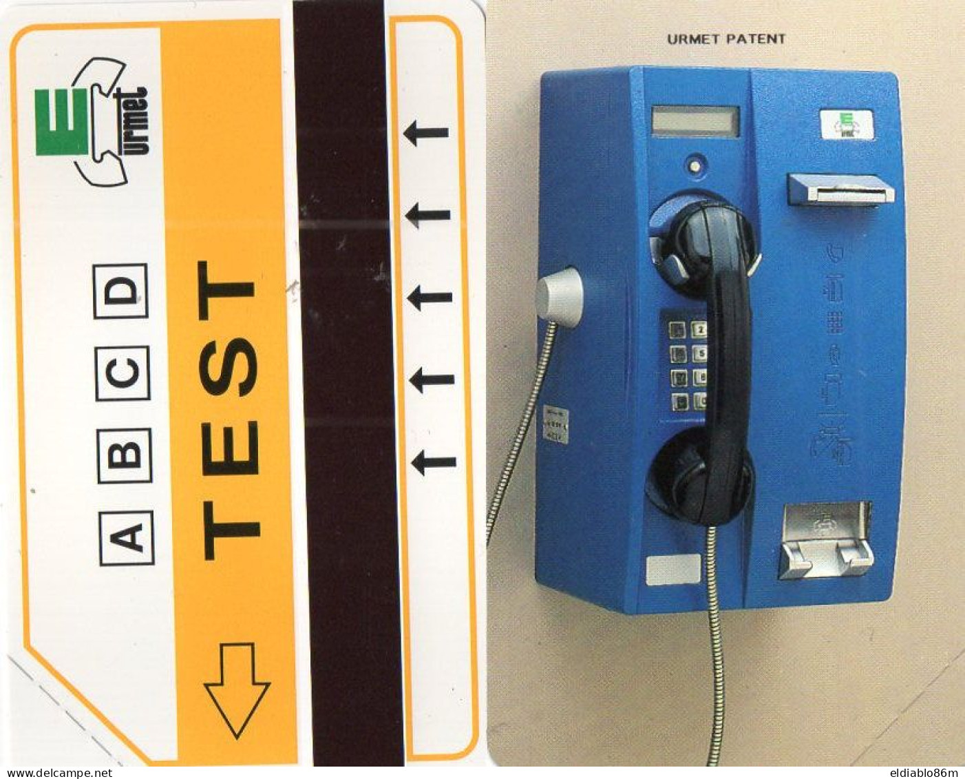 ITALY - URMET - TEST CARD - 5417A - URMET PATENT DARK YELLOW - MINT - Tests & Servizi