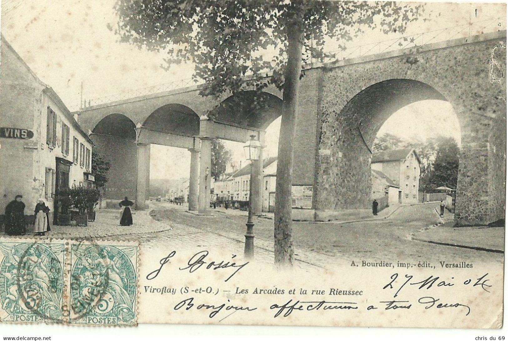 Viroflay Les Arcades Et La Rue Rieussec - Viroflay