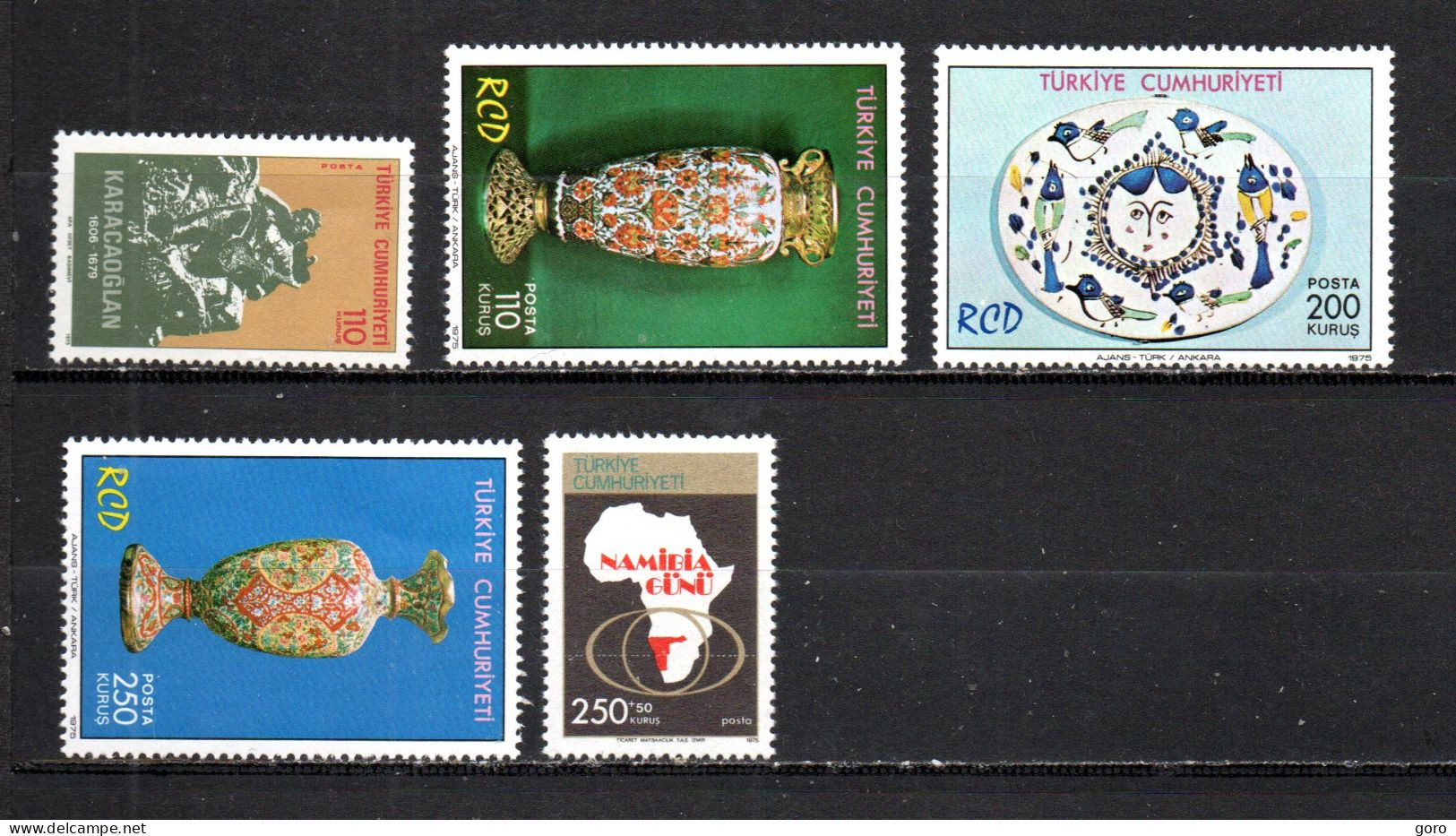 Turquía   1975  .-  Y&T   Nº   2125-2126/2128-2129   ** - Neufs