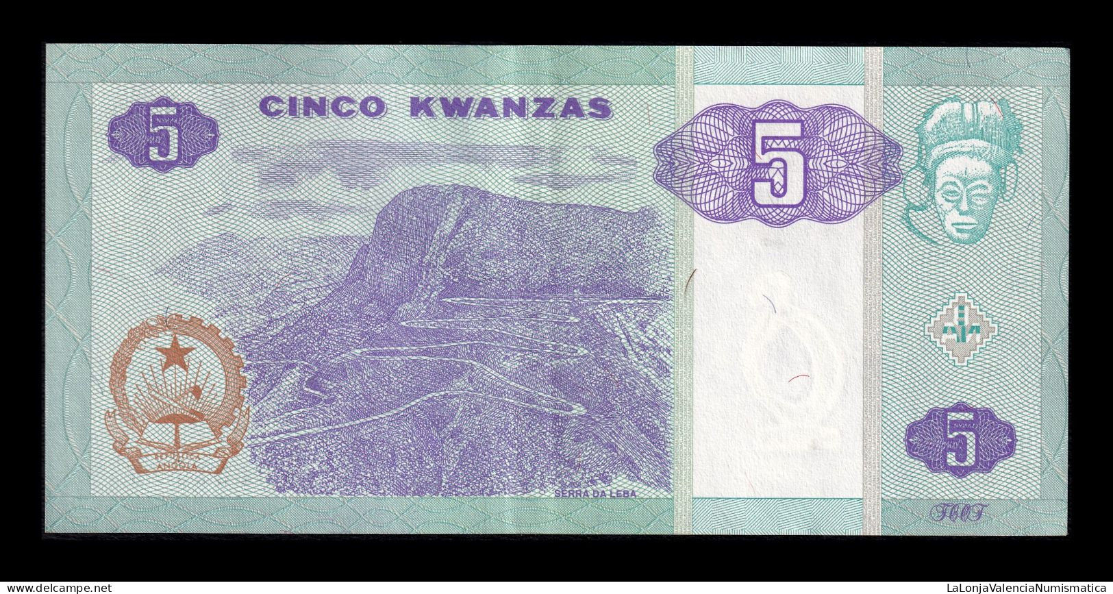 Angola 5 Kwanzas 2011 Pick 144c Ebc Xf - Angola