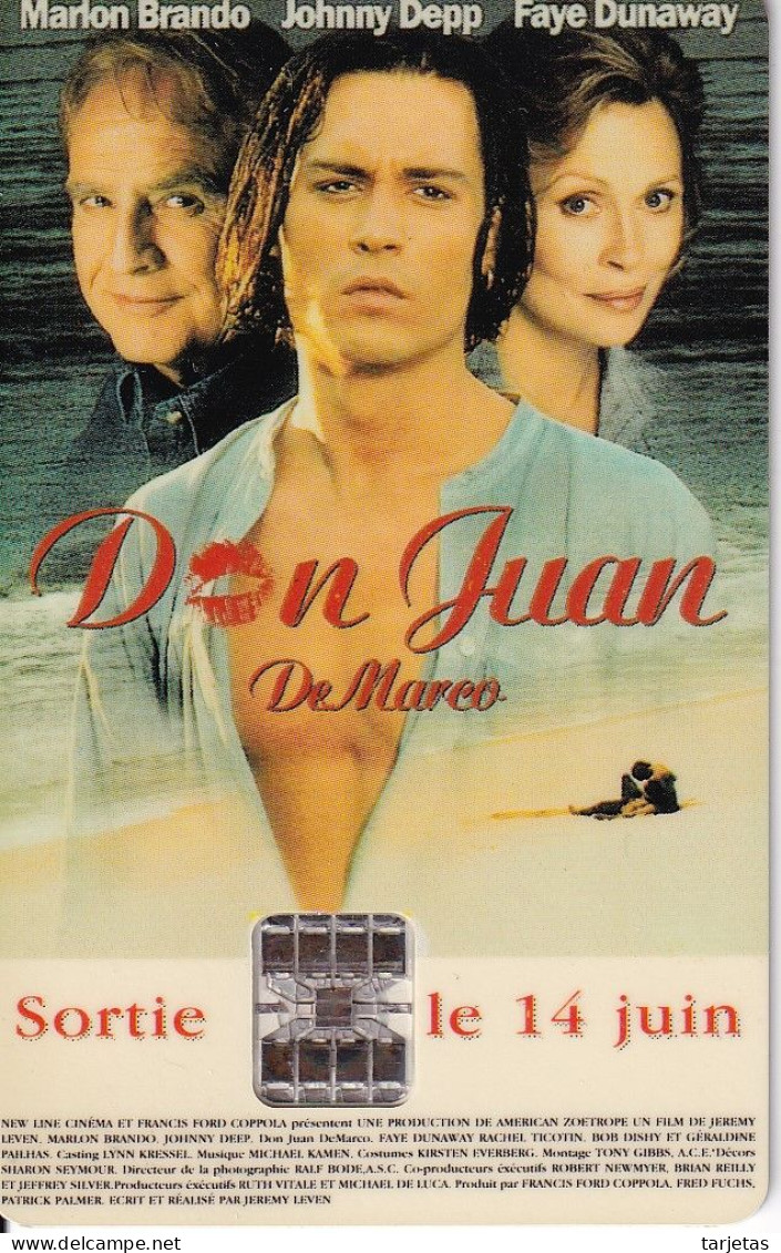 TARJETA DE FRANCIA DE DON JUAN DE MARCO (CINECARTE) CINEMA-CINE-JOHNNY DEPP - Entradas De Cine
