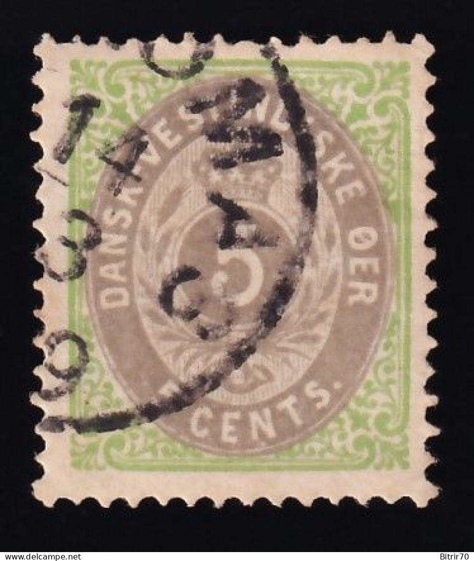 Antillas Danesas, 1873  Y&T. 8 - Danimarca (Antille)