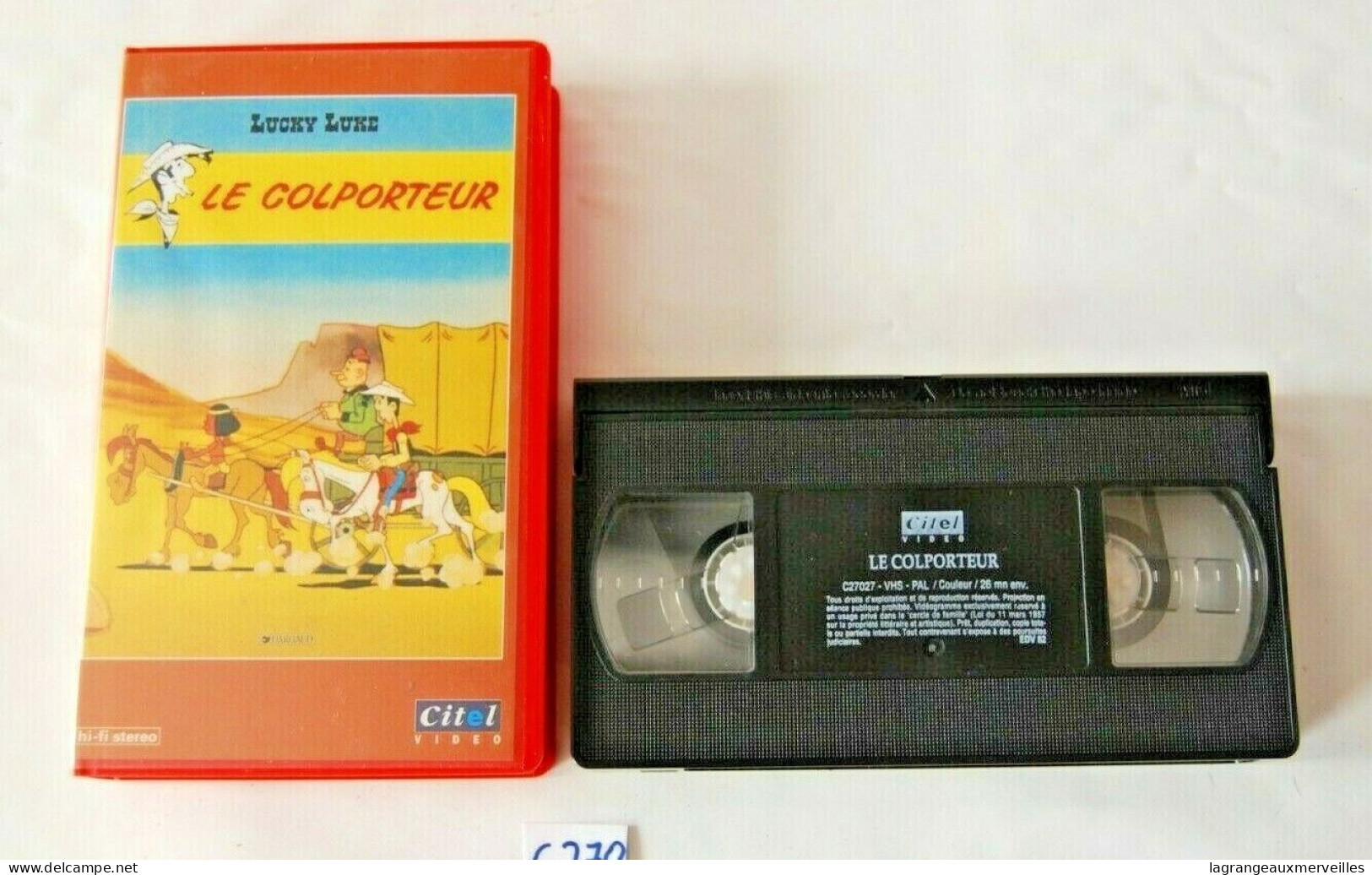 C270 - K7 VIDEO VHS - Lucky Luke - Le Colporteur - Cartoni Animati