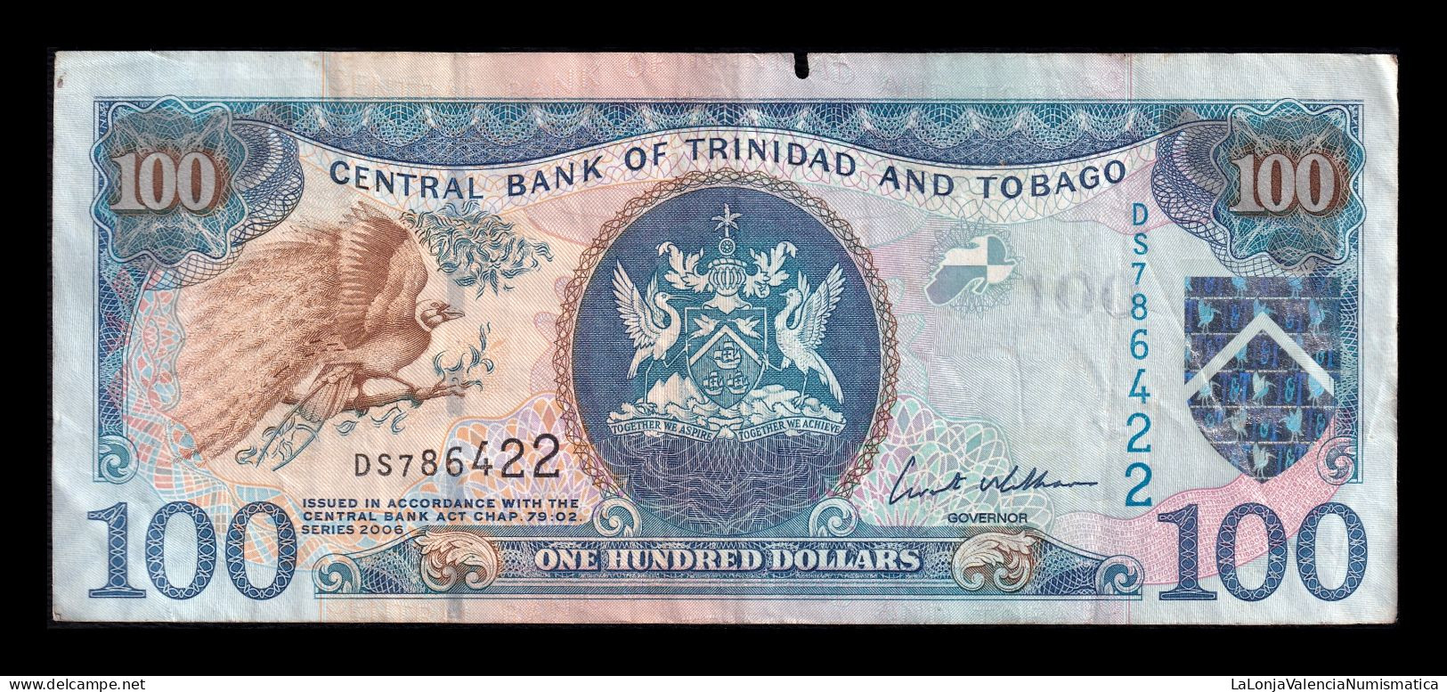 Trinidad & Tobago 100 Dollars 2006 Pick 51a Bc/Mbc F/Vf - Trindad & Tobago