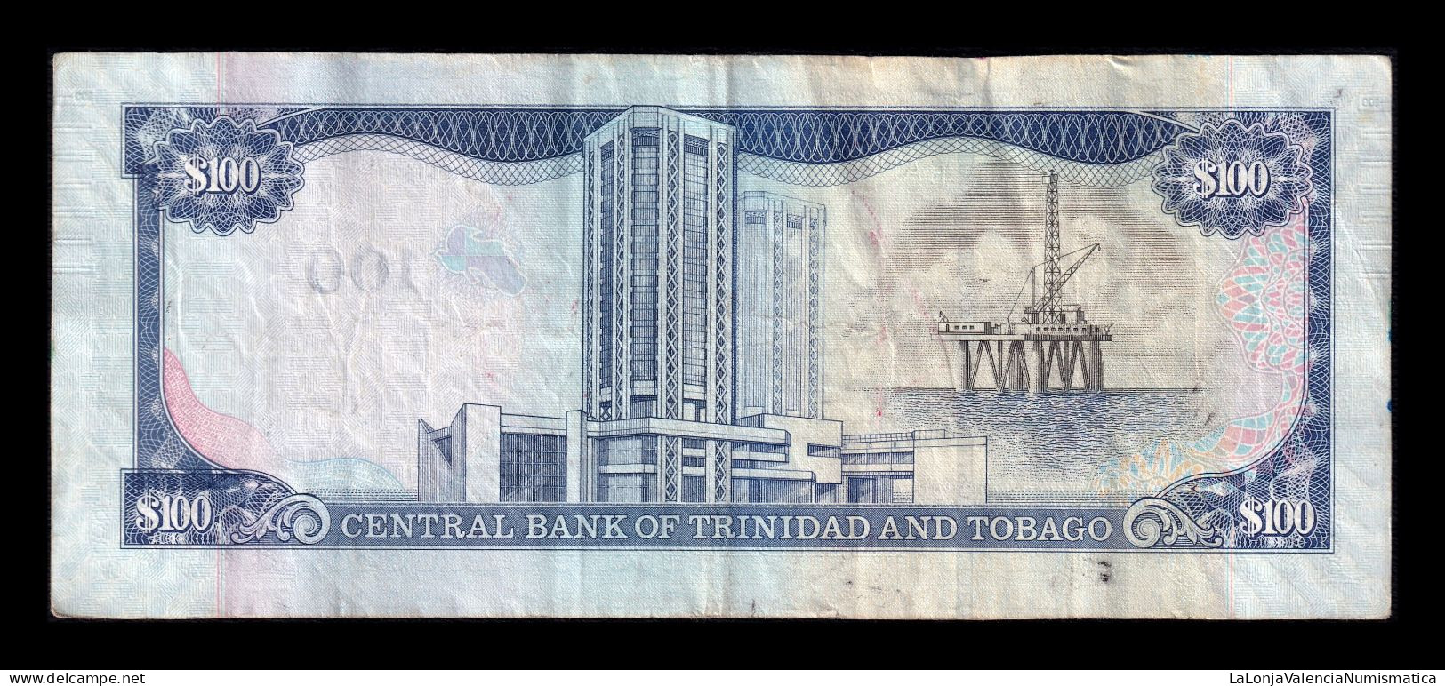 Trinidad & Tobago 100 Dollars 2006 Pick 51b Bc/Mbc F/Vf - Trinidad & Tobago