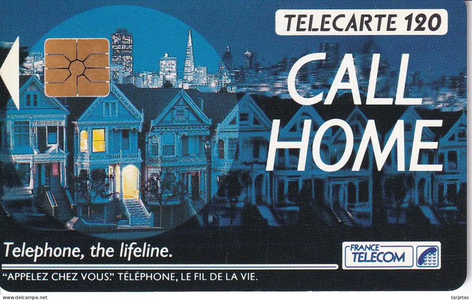 TARJETA DE FRANCIA DE CALL HOME 120 UNITES - 120 Unités 