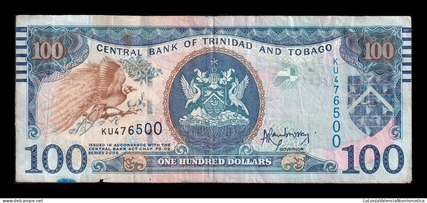 Trinidad & Tobago 100 Dollars 2006 Pick 51b Bc/Mbc F/Vf - Trinité & Tobago