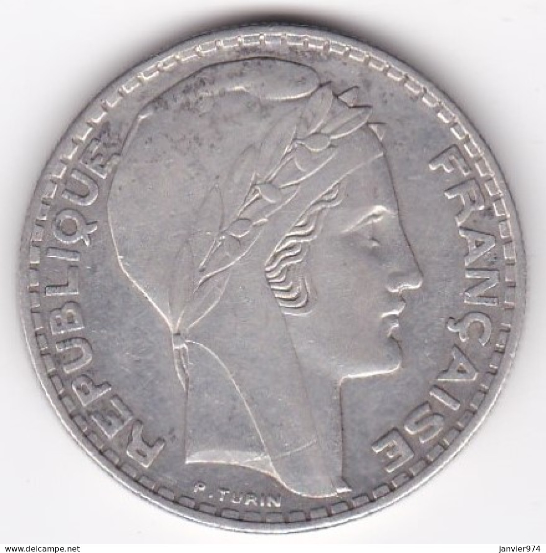 20 Francs Turin 1934, En Argent - 20 Francs