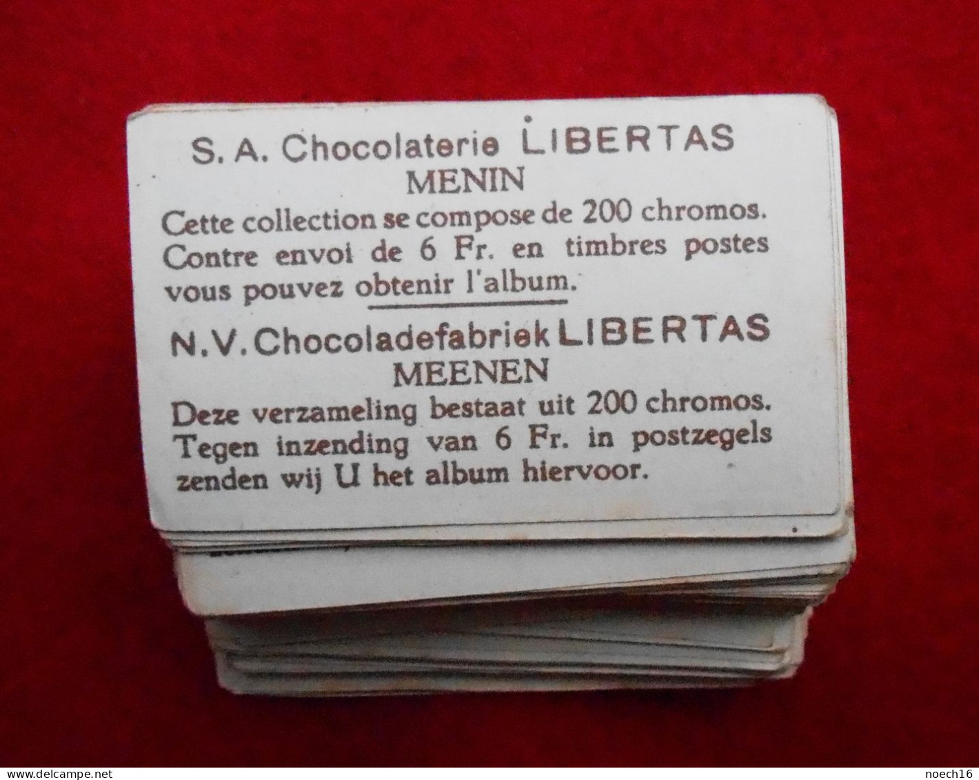 Lot 153 Chromos, Images. Chocolaterie Libertas, MENIN. Fr/Nl - Sonstige & Ohne Zuordnung