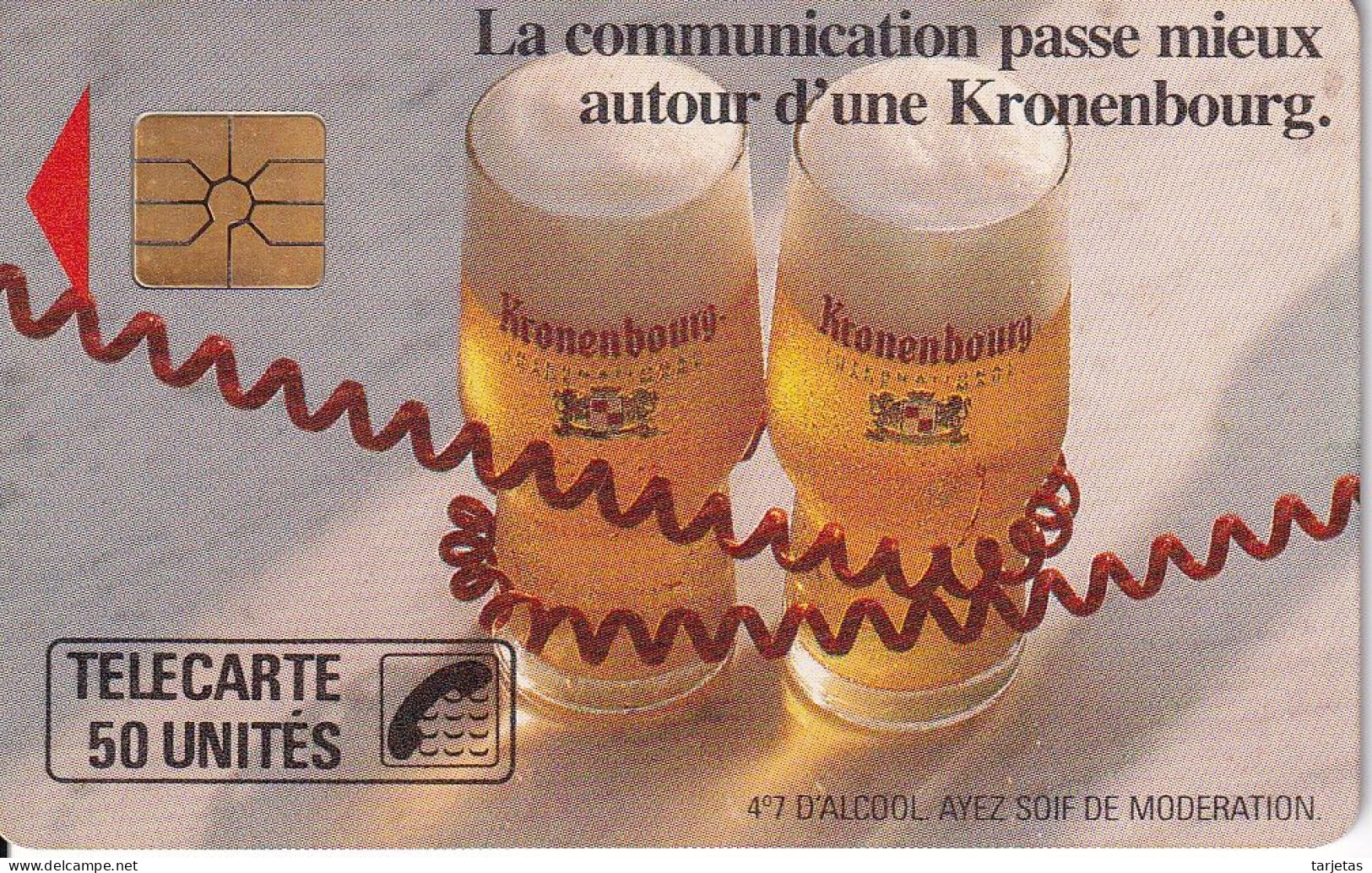 TARJETA DE FRANCIA DE CERVEZA KRONENBOURG DE 50 UNITES (BEER) - 50 Unités   