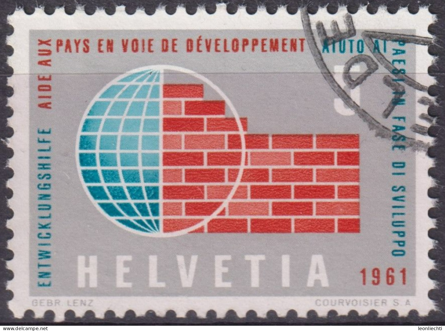 1961 Schweiz ° Zum: CH 375, Mi: CH 727, Entwicklungshilfe - Usati