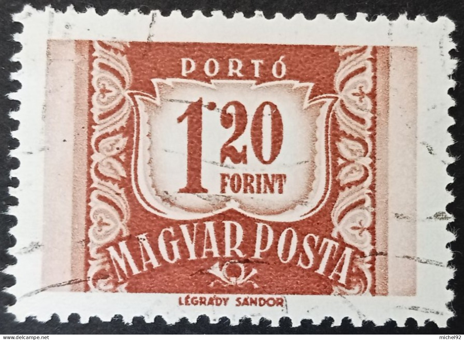 Hongrie Taxe 1958-69 - YT N°232 - Oblitéré - Port Dû (Taxe)