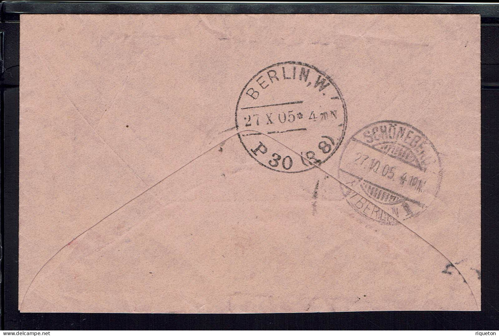 Allemagne. Enveloppe Pneumatique 30 Pf  De Berlin Du 27-X-1905 Pour Schoneberg. B/TB. - Briefe