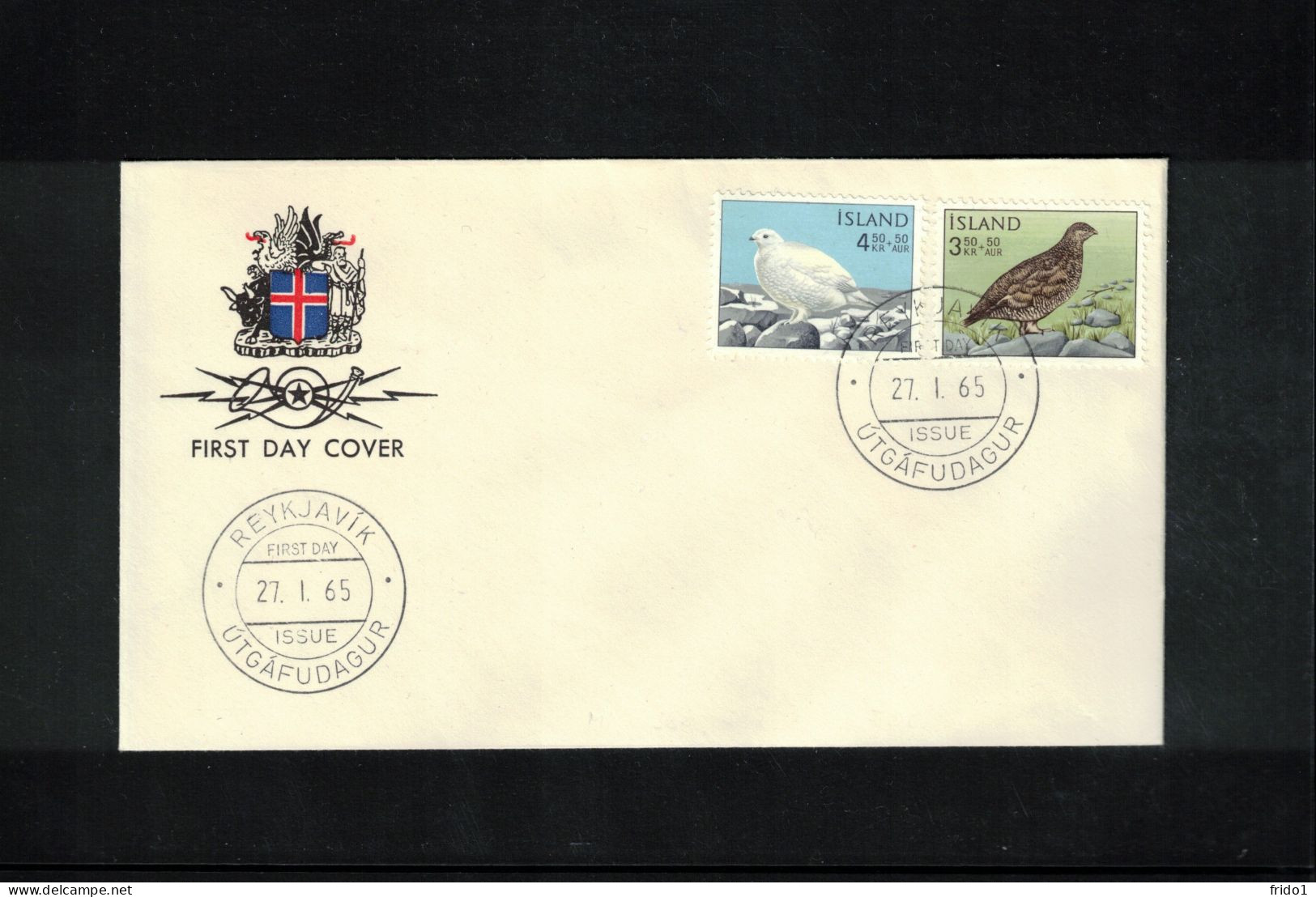 Island 1965 Birds FDC - Gallinacées & Faisans