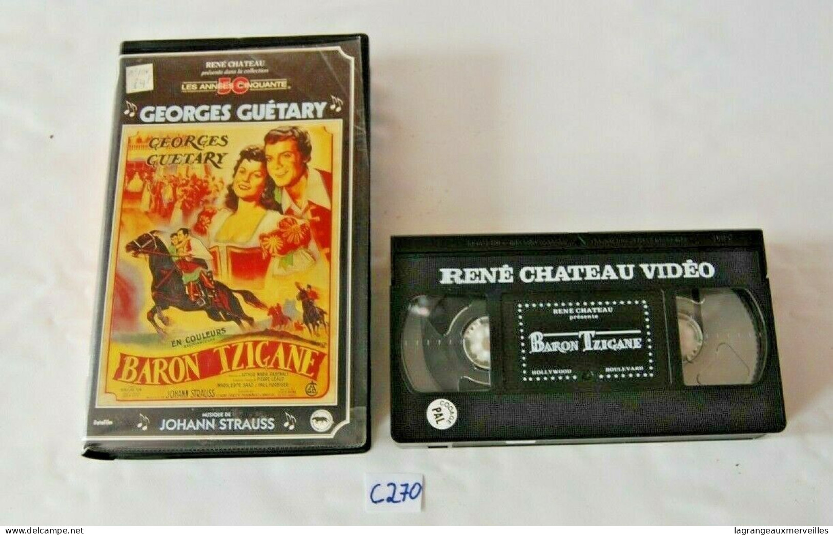 C270 - K7 VIDEO VHS - La Mélodie Du Bonheur - Le Baron Tzigane - Commedia Musicale