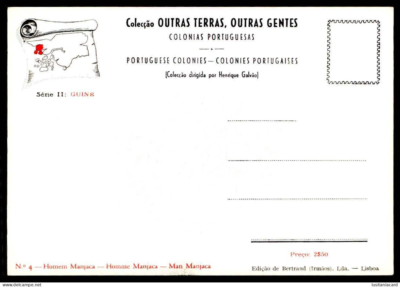 GUINÉ-BISSAU-Colecção Outras Terras, Outras Gentes.(18 POSTAIS)(Ed. Bertrand(Irms.Lda Nº 1 a 18)carte postale