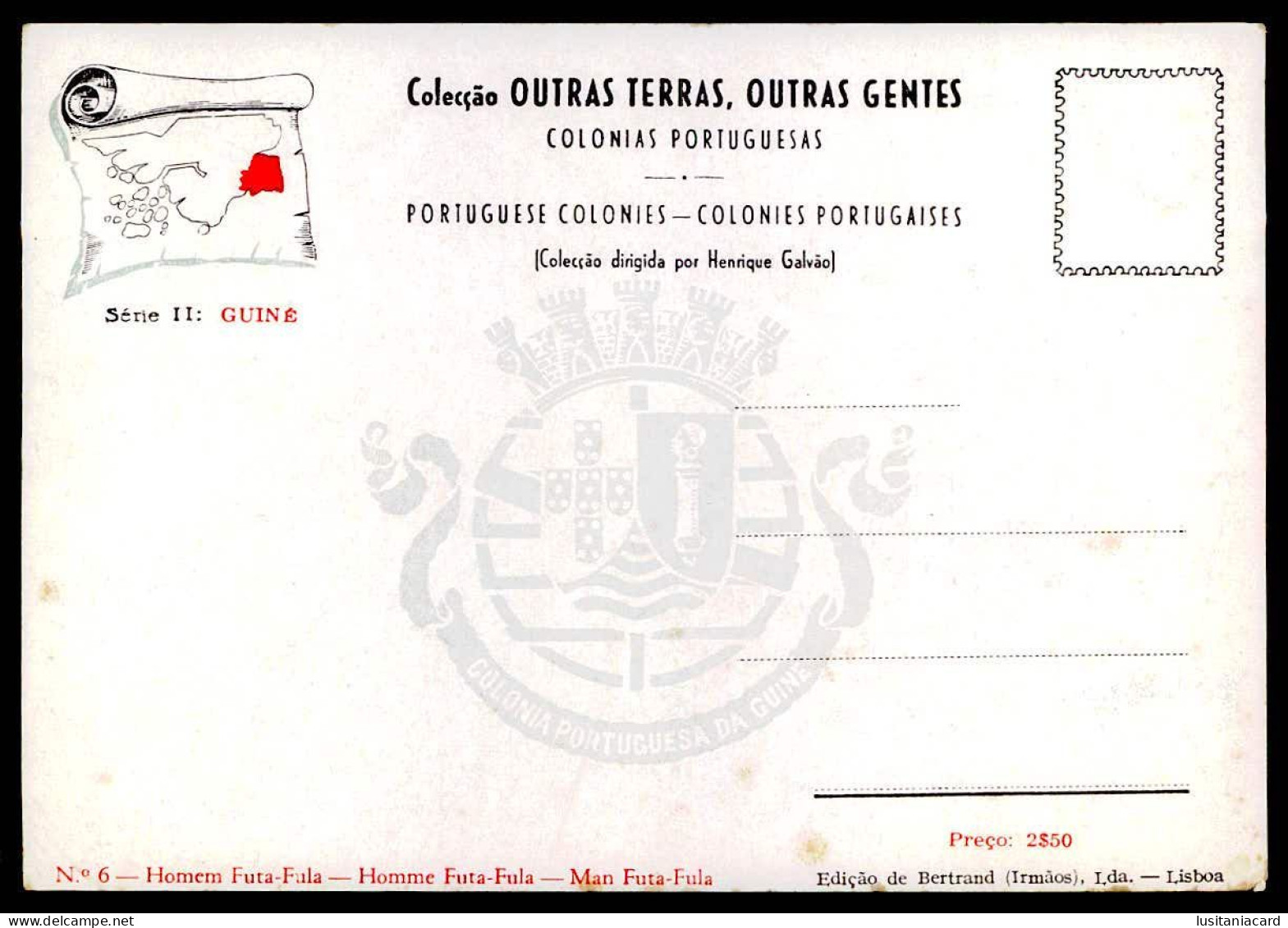 GUINÉ-BISSAU-Colecção Outras Terras, Outras Gentes.(18 POSTAIS)(Ed. Bertrand(Irms.Lda Nº 1 a 18)carte postale