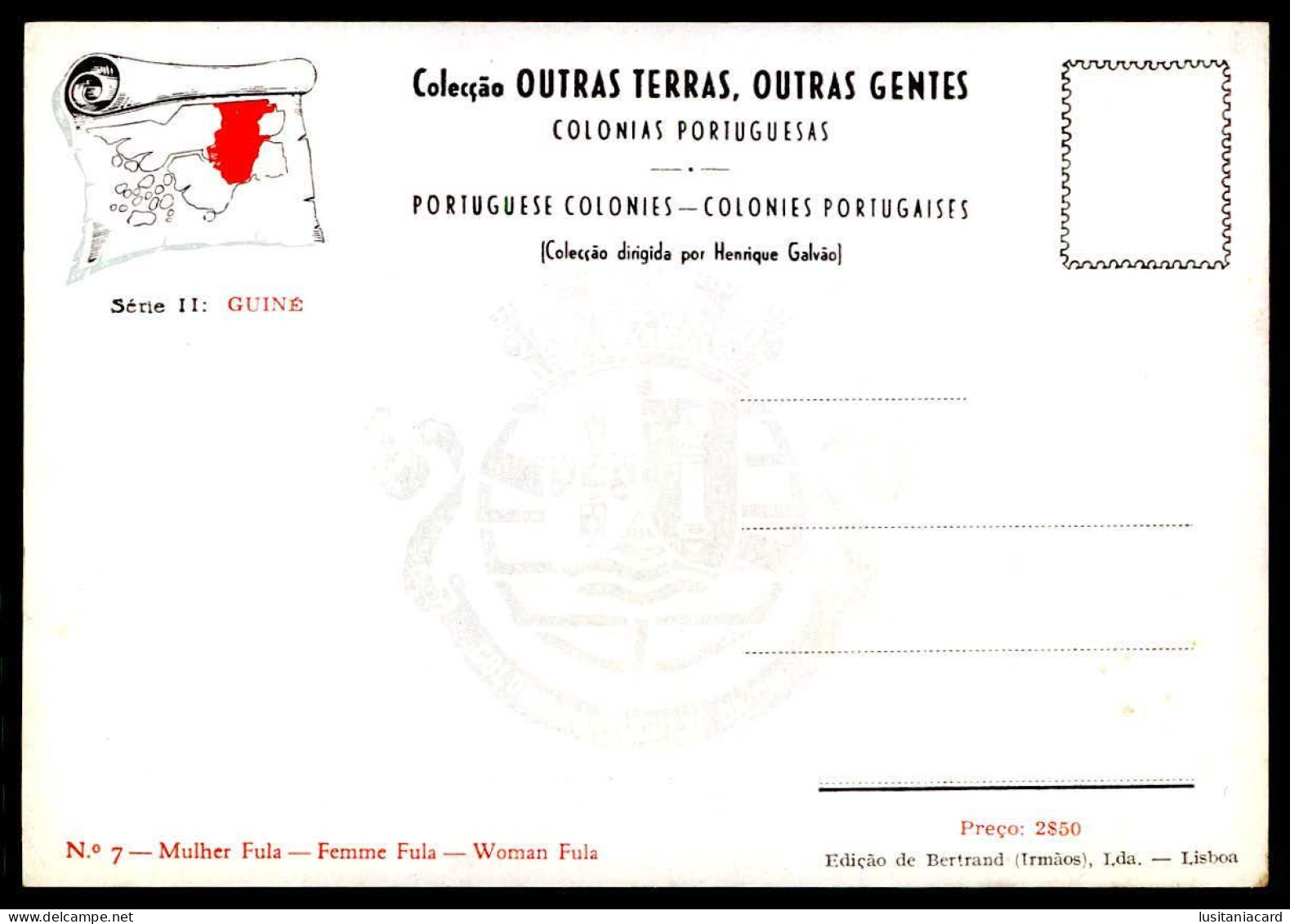 GUINÉ-BISSAU-Colecção Outras Terras, Outras Gentes.(18 POSTAIS)(Ed. Bertrand(Irms.Lda Nº 1 a 18)carte postale