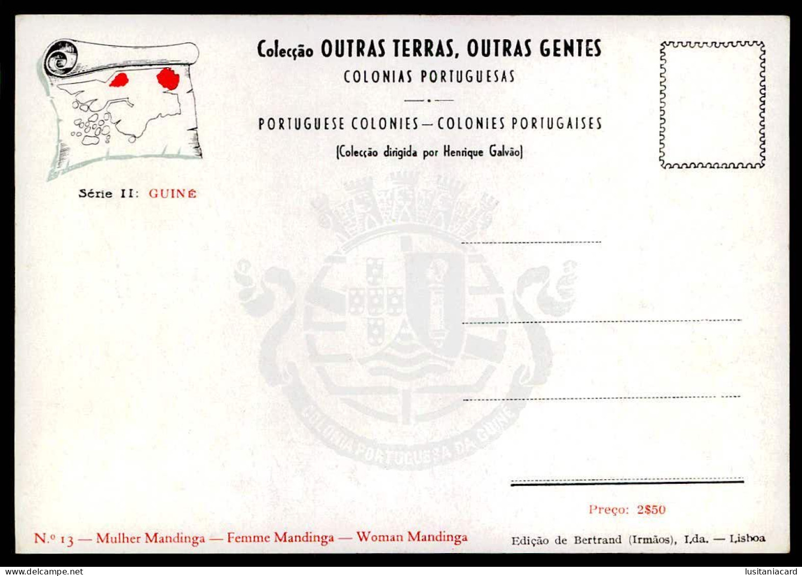 GUINÉ-BISSAU-Colecção Outras Terras, Outras Gentes.(18 POSTAIS)(Ed. Bertrand(Irms.Lda Nº 1 a 18)carte postale