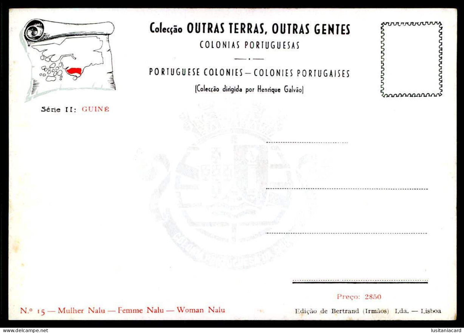 GUINÉ-BISSAU-Colecção Outras Terras, Outras Gentes.(18 POSTAIS)(Ed. Bertrand(Irms.Lda Nº 1 a 18)carte postale