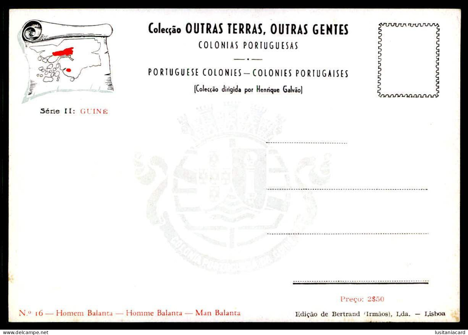 GUINÉ-BISSAU-Colecção Outras Terras, Outras Gentes.(18 POSTAIS)(Ed. Bertrand(Irms.Lda Nº 1 a 18)carte postale