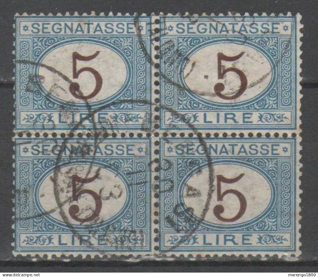 ITALIA 1874 - Segnatasse 5 L. Quartina          (g9393) - Taxe