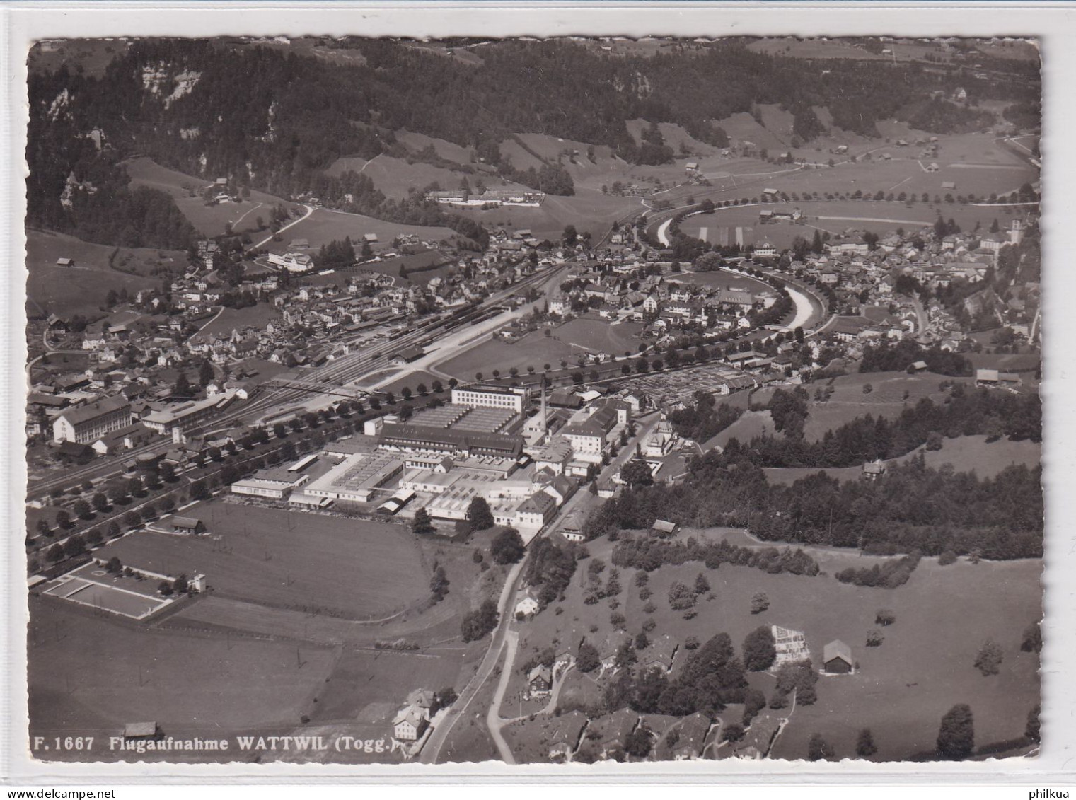 Fliegeraufnahme Wattwil Toggenburg - Edition Foto Gross - Wattwil