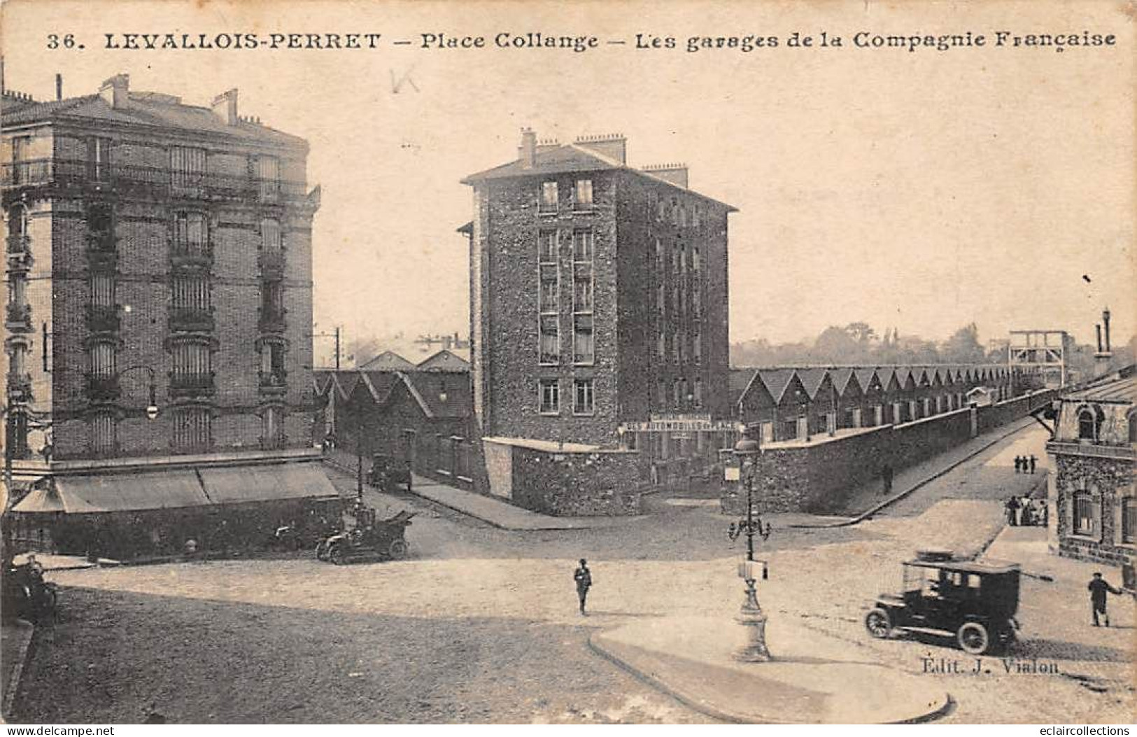 Levallois Perret          92         Place Collange.Les Garages De La Compagnie Française    N° 36  (Voir Scan) - Levallois Perret