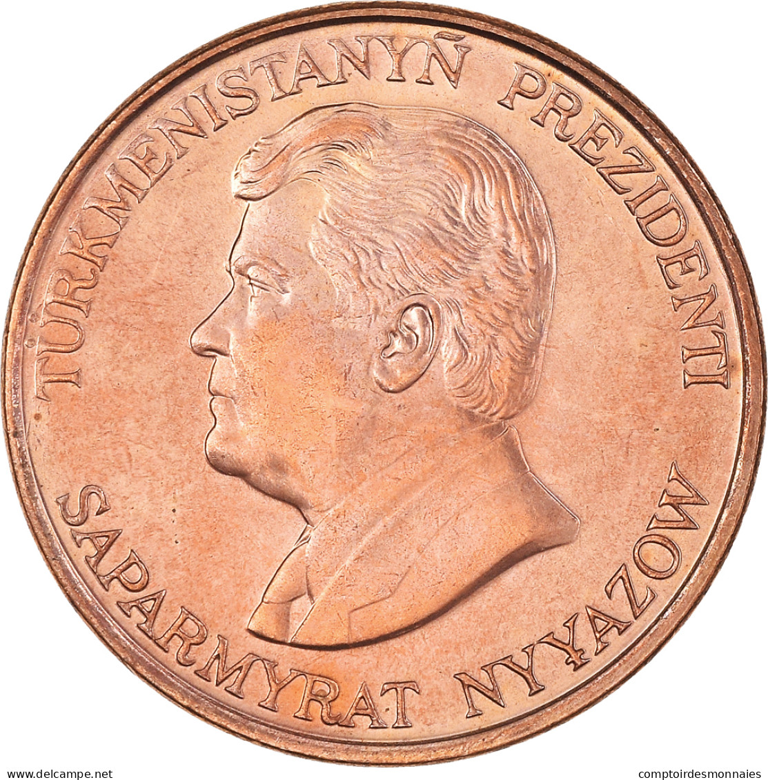 Monnaie, Turkmanistan, 10 Tenge, 1993, SPL, Cuivre Plaqué Acier, KM:3 - Turkmenistan