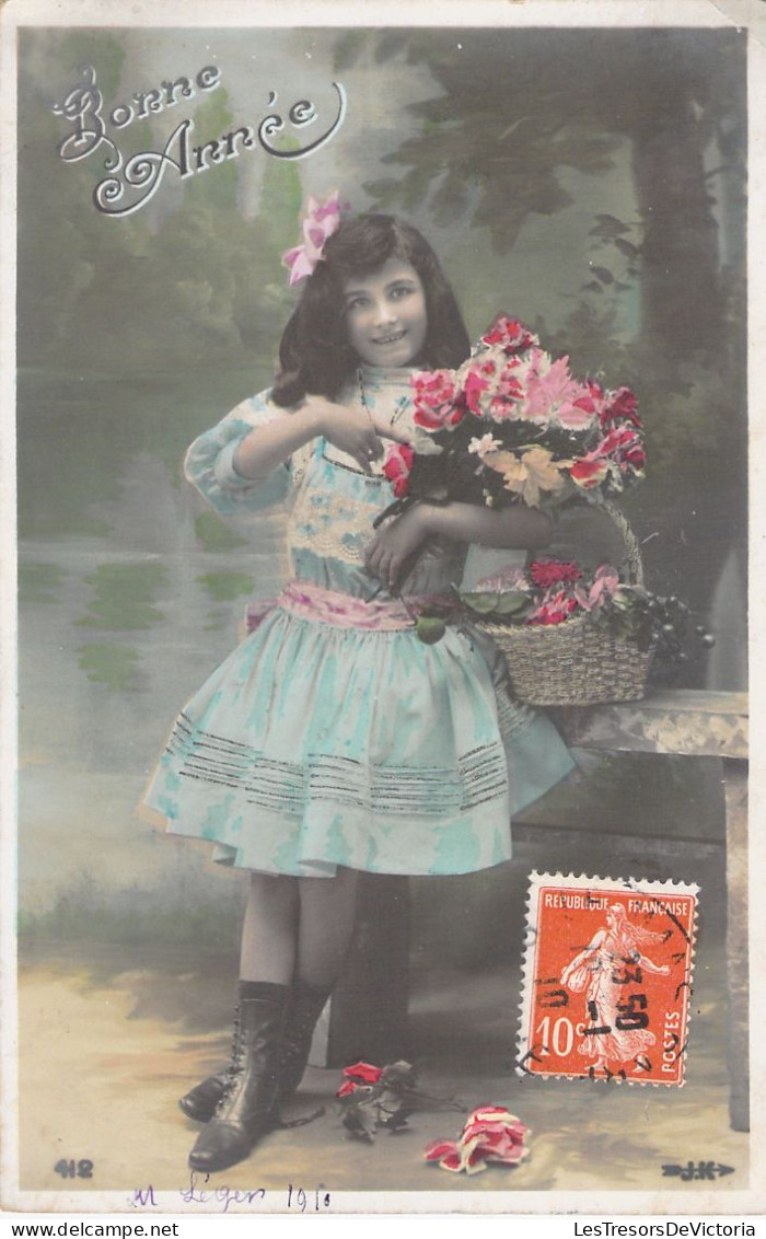 FANTAISIE - Bonne Année - Nouvel An - Enfant - Carte Postale Ancienne - Año Nuevo