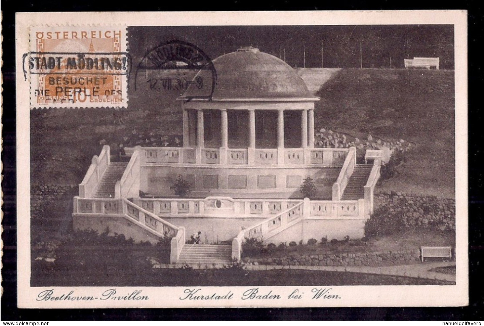 Vienna Postcard Circle Image Beethoven Pavillon - Museums