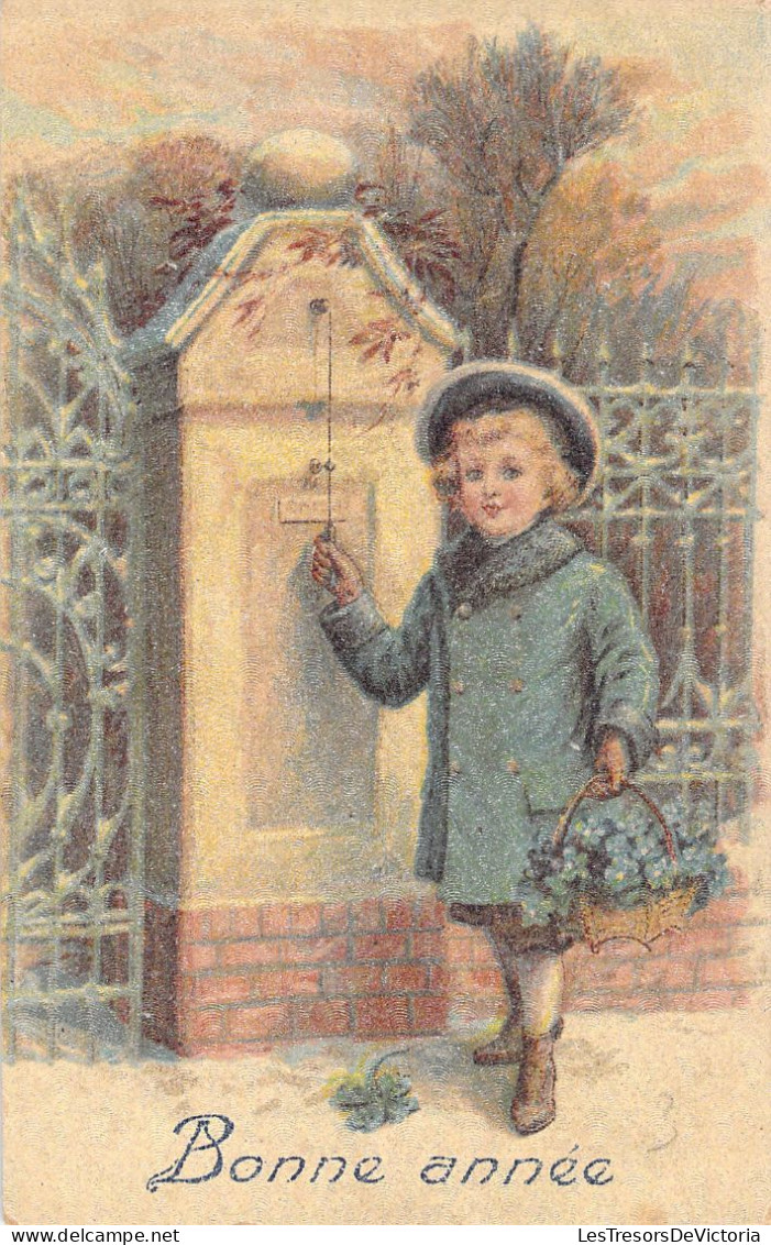 FANTAISIE - Bonne Année - Nouvel An - Enfant - Illustration - Carte Postale Ancienne - Año Nuevo