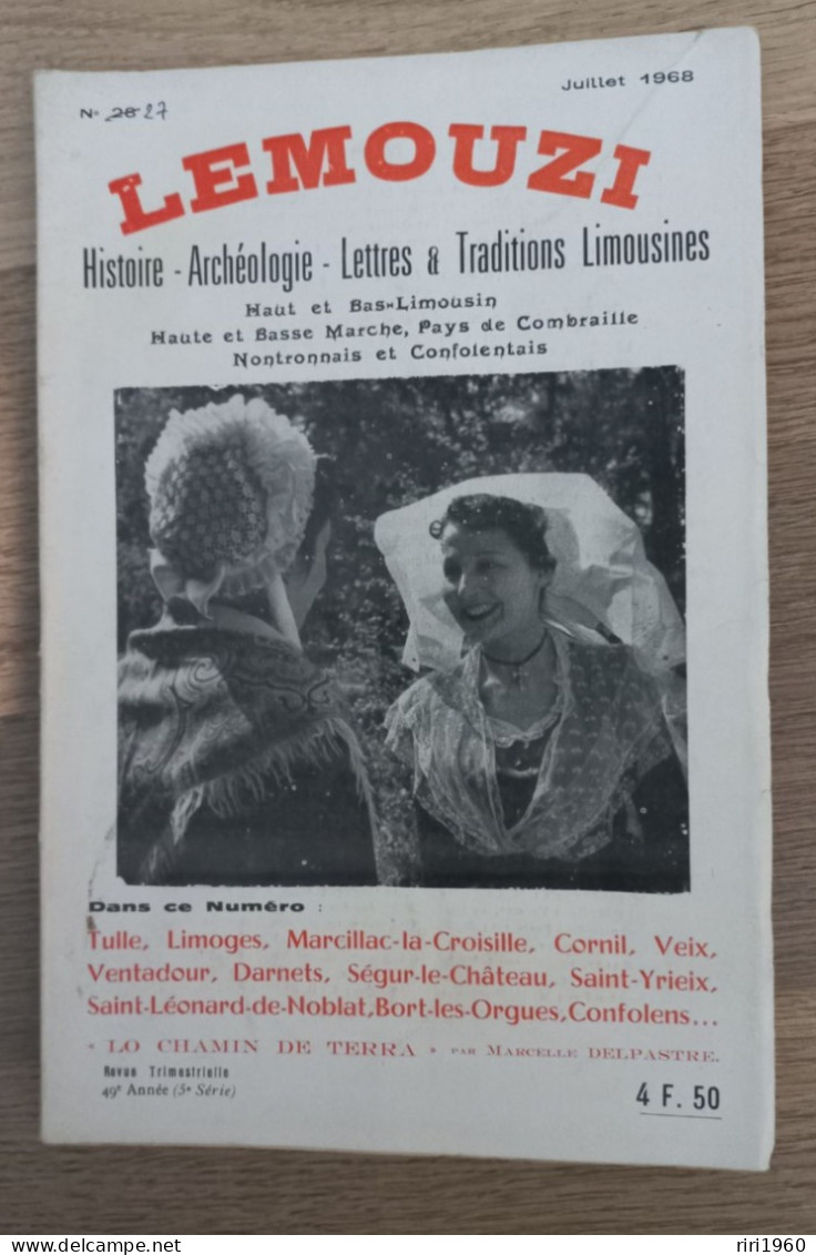 Lemouzi. Correze.limousin.n 27.de 1968. - Tourisme & Régions