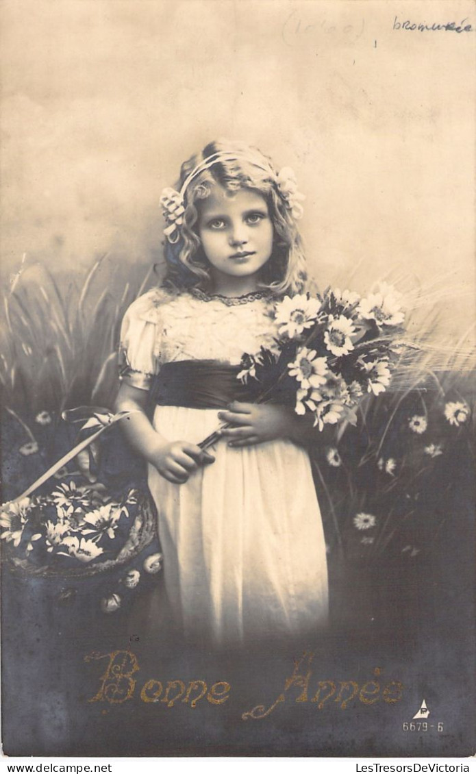 FANTAISIE - Bonne Année - Nouvel An - Enfant - Carte Postale Ancienne - New Year