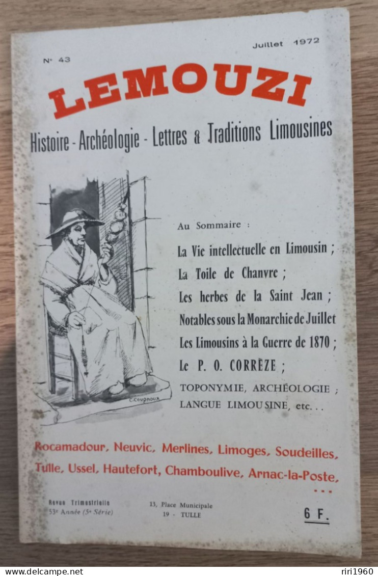 Lemouzi.tulle. Correze.limousin.n 43.de 1972. - Toerisme En Regio's