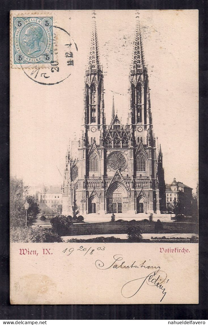 Postcard From Vienna Image Church, Circulated - Iglesias