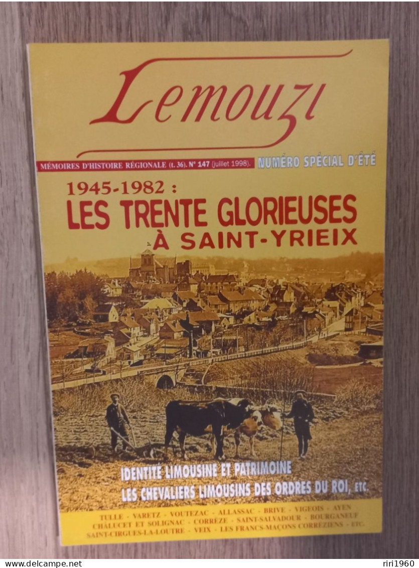 Lemouzi.tulle.Correze.limousin.n 147.de 1998.les Trente Glorieuses. - Tourisme & Régions