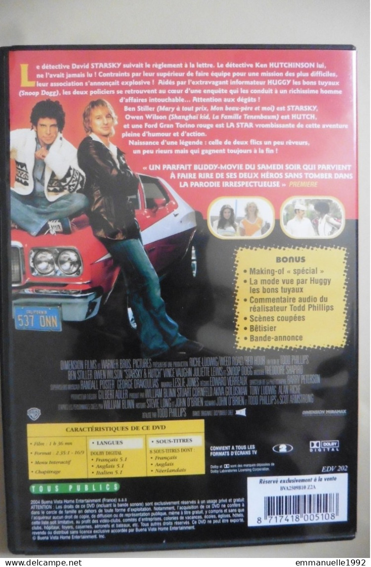 DVD Film Starsky & Hutch 2004 Avec Ben Stiller Owen Wilson Vince Vaughn Snoop Dog - Komedie