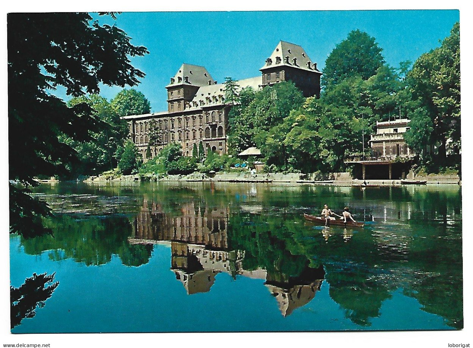 CASTELLO DEL VALENTINO E FIUME PO / VALENTIMO CASTLE AND PO RIVER.-  TORINO .-( ITALIA ) - Castello Del Valentino