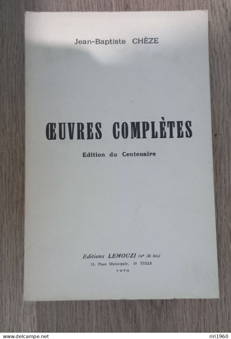 Lemouzi.tulle. Correze.limousin.n 36 Bis.de 1970.j B Cheze. - Toerisme En Regio's