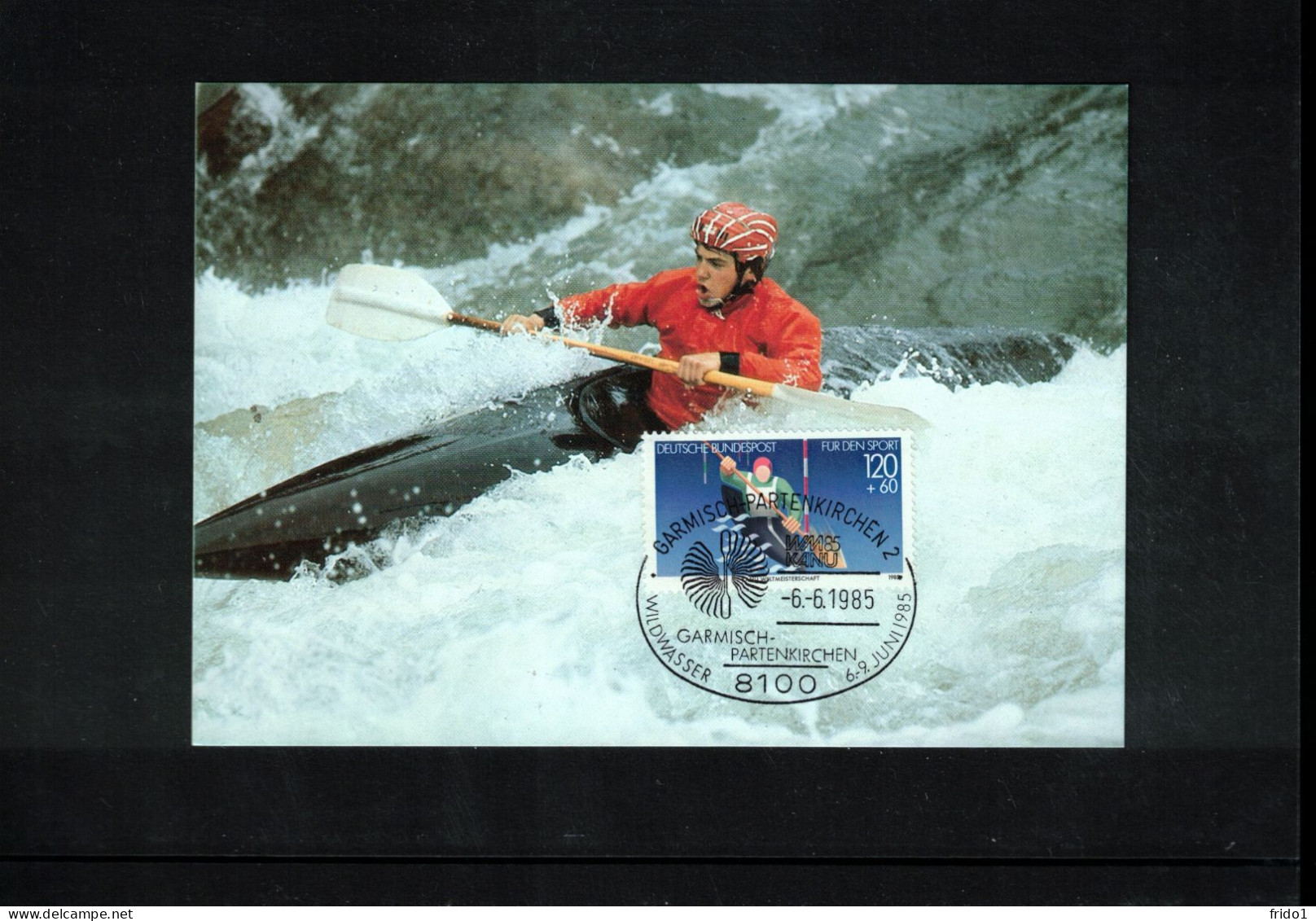 Germany 1985 Canoe World Championship Garmisch-Partenkirchen Maximumcard - Canoë