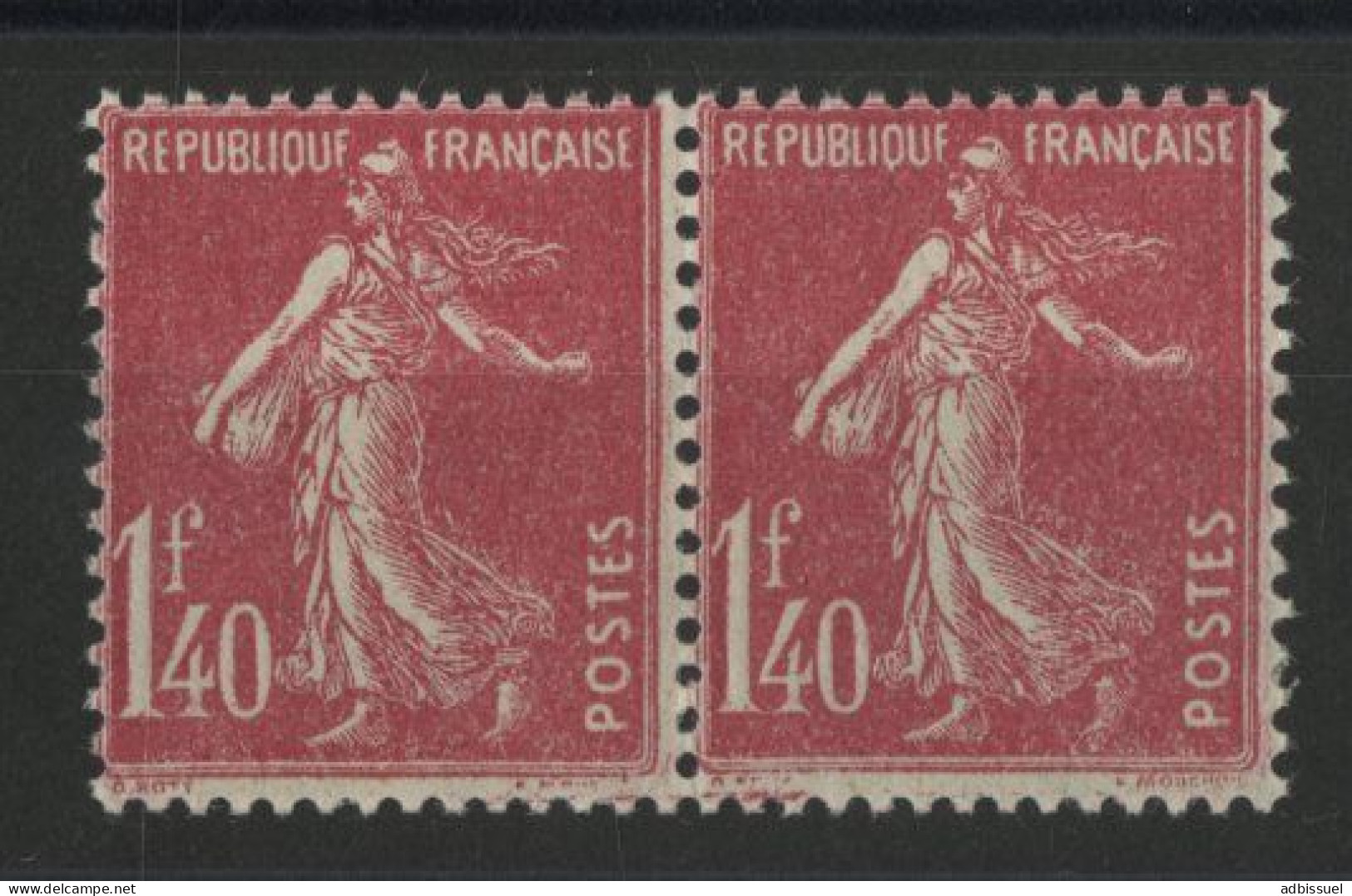 N° 196 PAIRE Cote 104 € Neufs ** (MNH) TB Aucun Défaut - 1906-38 Säerin, Untergrund Glatt
