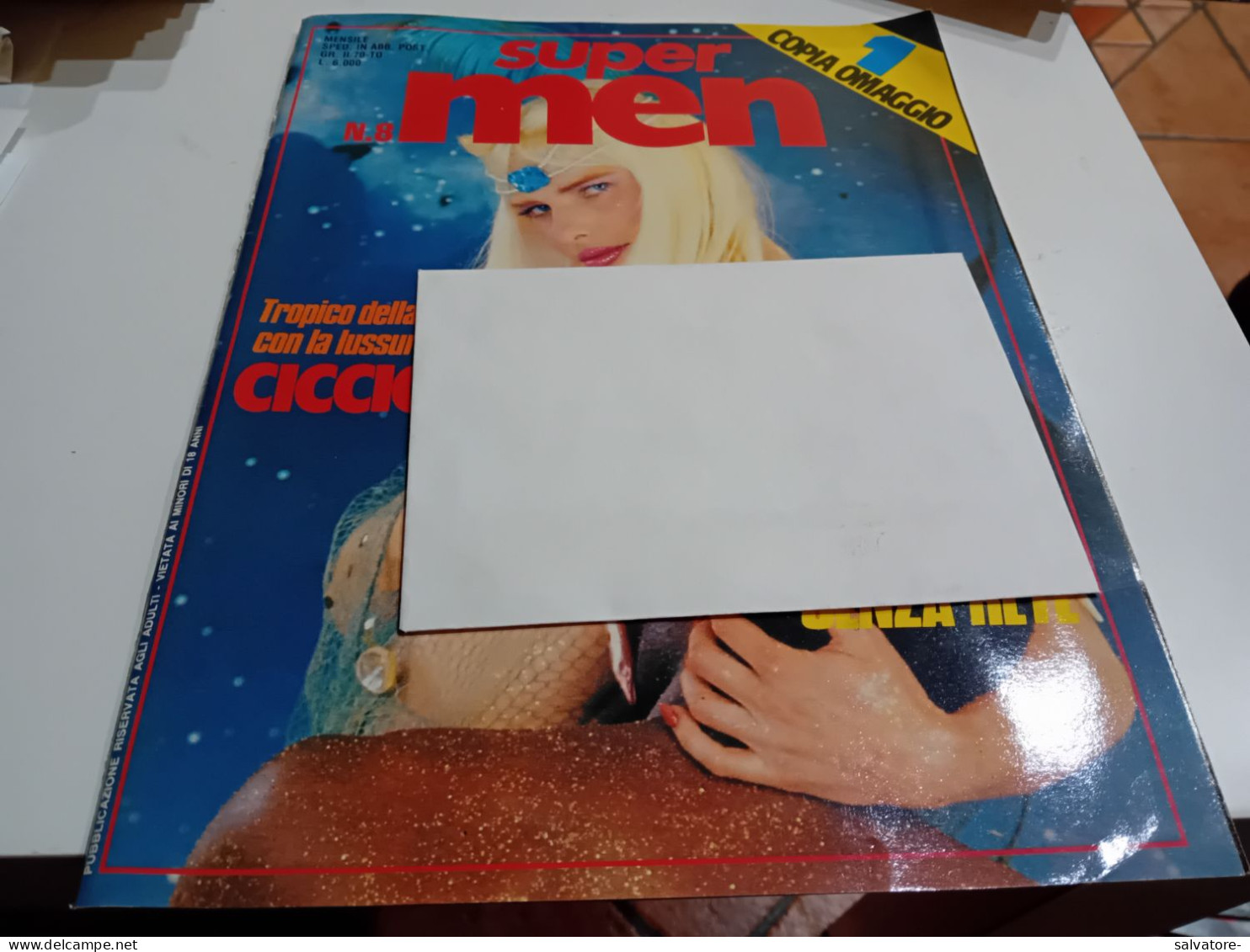 RIVISTA SEX SUPER MEN  NUMERO 8- CICCIOLINA - Kino