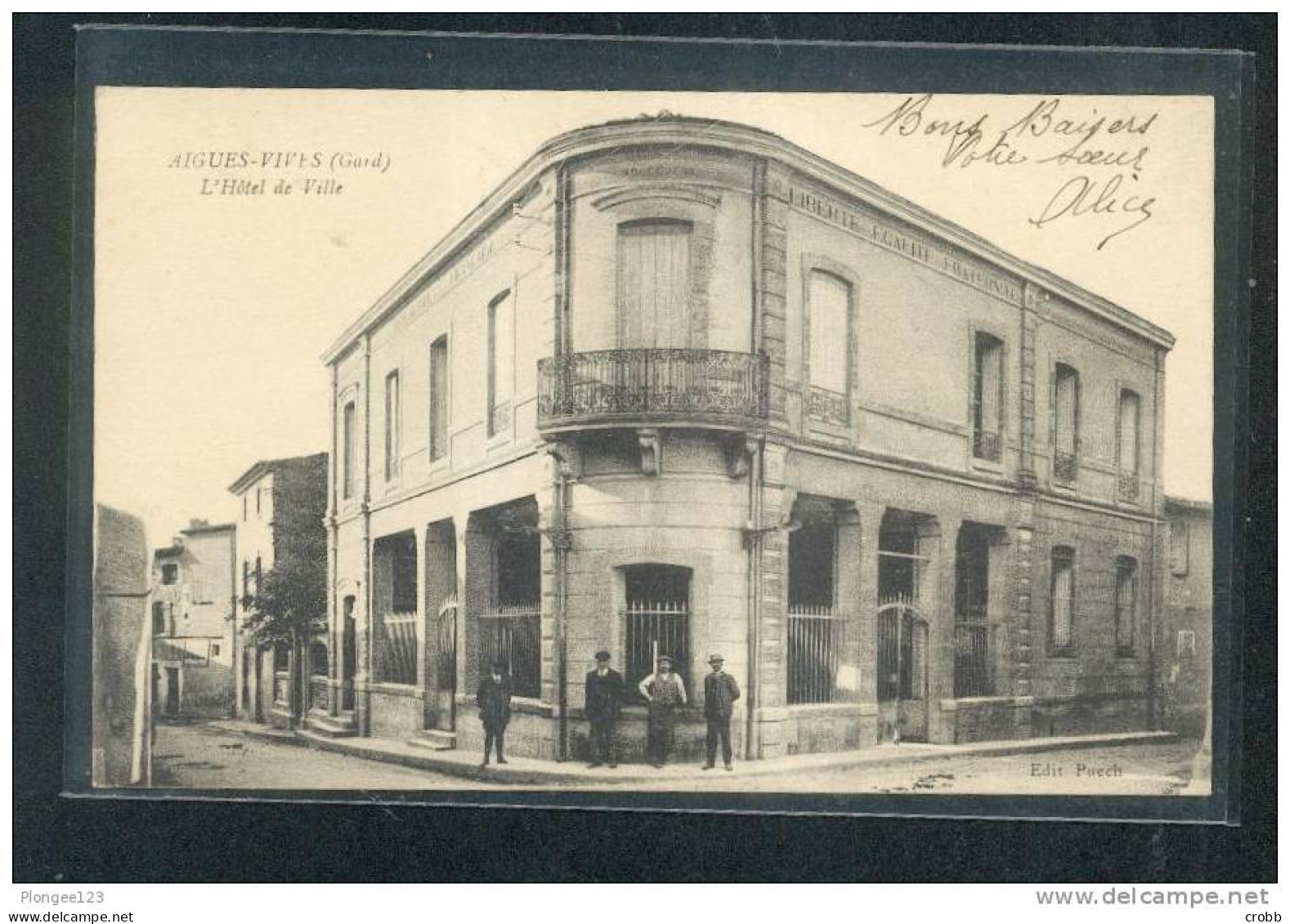 30 - AIGUES VIVES : L'hotel De Ville - Aigues-Vives