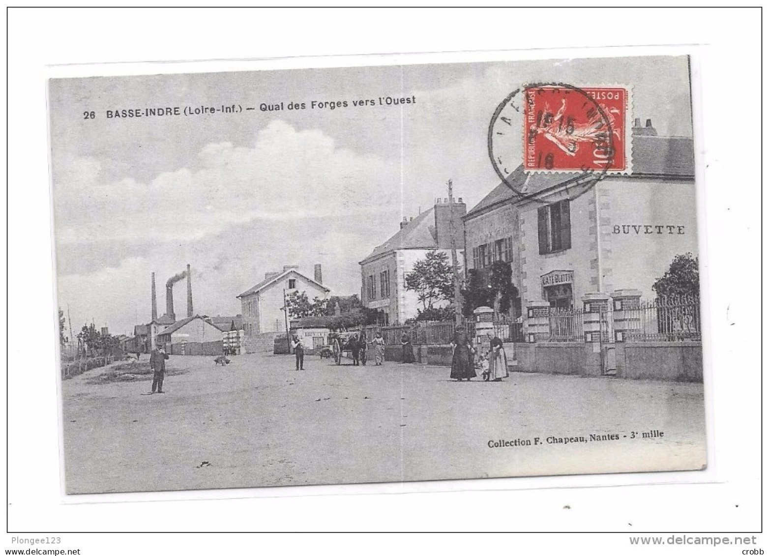 44 - BASSE INDRE : Quai Des Forges Vers L' Ouest - Basse-Indre