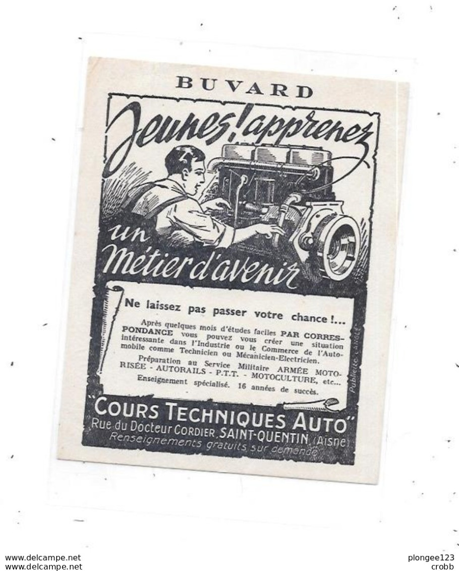 Buvard, Jeunes Apprenez Un Métier D'avenir - Cours Technique Auto, SAINT QUENTIN (Aisne) - Automobile