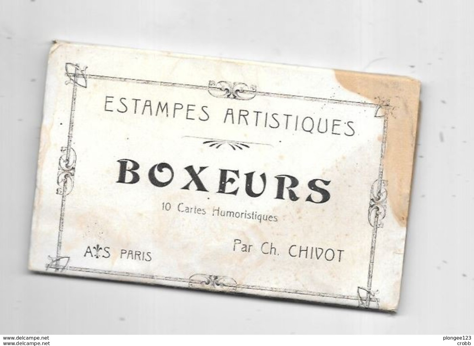 Série Illustrateur CHIVOT : La Boxe Série De 10 CPA  Thème Sports, - Boxe