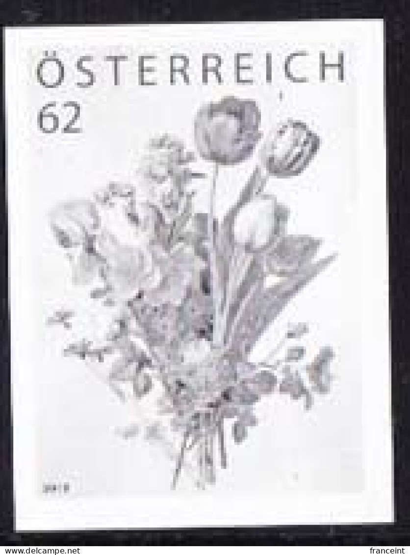 AUSTRIA(2012) Bouquet Of Flowers. Black Print. - Proofs & Reprints