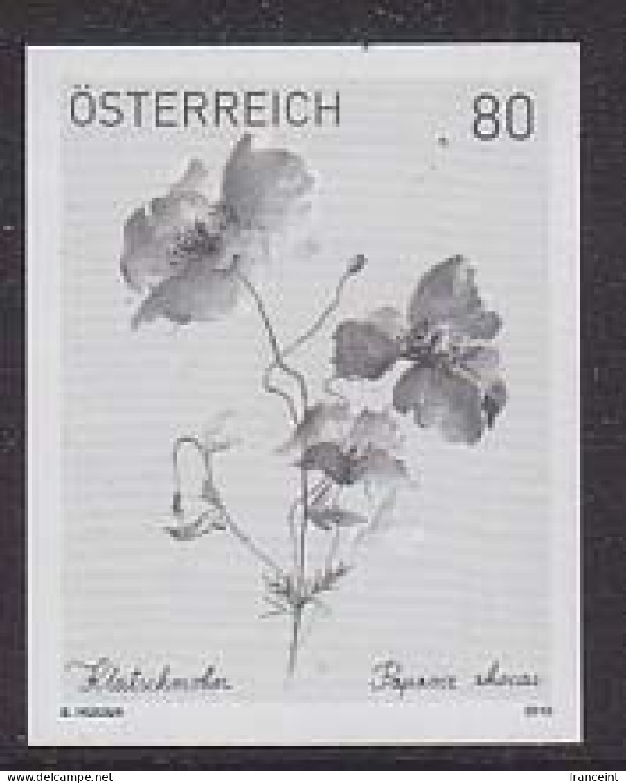 AUSTRIA(2019) Poppy. Black Print. - Proofs & Reprints